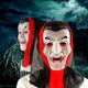 Маска карнавальная Дракула 28х18.5см черная для Хеллоуина унисекс из пластика и текстиля - зображення 4