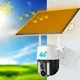 Камера видеонаблюдения 4G с солнечной панелью и датчиком движения для уличного наблюдения белая - изображение 2