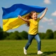 Флаг Украины из габардина 135х90 см для улицы и помещений желто-синий сшитый флаг - изображение 8
