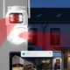 Уличная Wi-Fi камера видеонаблюдения 6 Мп поворотная с двойной линзой ночное видение Q13 белая - изображение 6