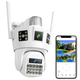 IP камера 12Мп с поддержкой 4G и SD карт для уличного видеонаблюдения SD 39 белая - изображение 1