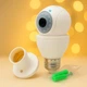 Панорамная IP камера 360 градусов с Wi-Fi и ночным видением E27 белая для видеонаблюдения D1 - изображение 1