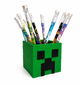 Органайзер детский настольный в стиле Minecraft Крипер зеленый 8×8 см для ручек и карандашей - изображение 4