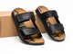 Шлепанцы кожаные мужские COZMO M Velcro Black 43 - изображение 3