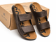 Шлепанцы кожаные мужские COZMO M Velcro Brown 43 - изображение 6