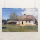 Постер Украинская хата, Илья Репин, Ilya Repin, A1 60×90 см (id6760) - изображение 1