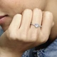 Серебряное кольцо Pandora «Искренние чувства» Серебряное кольцо Пандора Сердце Паве 198421C01 16 мм - изображение 5