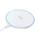 Бездротовий зарядний пристрій Hoco CW6 Pro Qi 15W USB - Type-C для заряджання Apple iPhone / Samsung з підсвічуванням White - зображення 1