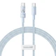 Кабель Baseus Gem Type-C - Type-C PD 100W (5A) 1м нейлоновый для ноутбука и быстрой зарядки Light Blue (P10373000111) - изображение 1