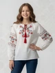 Вишиванка для дівчинки підлітка 140 Білий SOLOMEYA (715341-140) - зображення 3