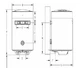 Бойлер электрический вертикальный 80л HI-THERM LUMIA сухой тэн 1.5кВт 768x460x482мм LUMIA DRY 80 - изображение 2