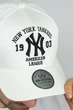 Бейсболка трекерка п'ятиклінка чоловіча New York Yankees (1557), білий + чорний - зображення 2