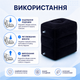 Портативная надувная подушка для путешествий, подставка для ног, 3 уровня высоты, для самолета, автобуса, чёрный цвет - изображение 8