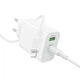 Мережевий зарядний пристрій BOROFONE BA108A Stellar PD30W+QC3.0 charger set (C to iP) (EU) White - зображення 4