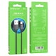 Кабель BOROFONE BX87 USB to iP 2.4A,1m, nylon, aluminum connectors, Black - зображення 2