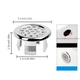 Сливная решетка для раковины 22-25 мм металлическая хром (универсальная) - изображение 2