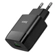 Сетевое зарядное устройство Hoco C72Q черное 18W USB Quick Charge (C72Q) - изображение 1