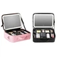 Дорожня косметичка Б'юті-кейс Make Up з LED-кислотром, тканинна косметичка валізка з підсвіткою, органайзер для косметики - зображення 6