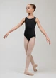 Купальник майка MIMI мікрополіамід+сітка флок, black, 128см - изображение 2