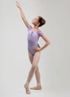 Купальник з коротким рукавом реглан KATIE мікрополіамід+сітка флок, lilac, 146см - изображение 4