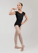 Купальник з коротким рукавом KIKI мікрополіамід+сітка флок, black, 134см - изображение 2