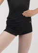 Шорти розігрівочні MILLIE JUNIOR з відворотом rayon rib knit, black, 134см - зображення 1