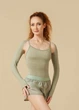 Рукави розігрівочні відкриті INESSE rayon rib knit, pistachio, ML - зображення 2