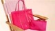 Жіноча сітчаста пляжна сумка-шопер Victoria’s Secret з косметичкою Ultra Pink (27290218) - зображення 3