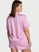 Піжама сатинова (сорочка+шорти) Victoria's Secret Бузкова S (27162711) - изображение 2