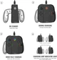 Zestaw uchwytów ładujących Yaxo na Joy-Con Charge Grip Set do NS/NS2 Techno Black (YGCGSJCH01B) - obraz 7