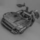 Металлический 3D конструктор Спортивная машина сборная модель гоночный автомобиль головоломка для детей и взрослых серый пазл - изображение 4