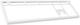 Ramka HyperX Alloy Rise 75 Top Plate White (85U14AA) - obraz 1