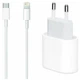 Комплект швидкого заряджання для Apple iPhone, Мережевий зарядний пристрій 18W USB-C Power Adapter (Type-C) - зображення 1