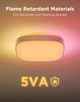 Потолочний світильник Govee H60A4 30 см Smart Square Ceiling Light, RGBWW + RGBIC, WI-FI/Bluetooth Білий (H80A4C01) - зображення 6