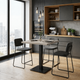 Стол кухонный квадратный RoMax Pocker 70 см Loft Кашмир/Черный - изображение 1