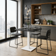 Стол кухонный квадратный RoMax Pocker 80 см Loft Пьетра Гриджио/Белый - изображение 1