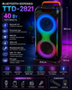 Колонка Bluetooth Wireless Speaker TTD-2821 40 Вт 3600 mAh 31.6×32.3×68.6cм Wireless Speaker VEN-1360-BS132 Чорний VEN-1360-BS132 - зображення 2
