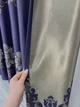 Комплект готових штор VR-Textil з вишивкою гладдю № 2053ш Синій 100х270 см 2шт (31-0043) - зображення 6