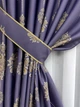 Комплект готовых штор VR-Textil с вышивкой гладью № 2056ш Синий 150х270 см 2шт (33-1063) - изображение 5