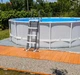 Круглый каркасный бассейн Intex 26746 + лестница, фильтр-насос, тент, подстилка, большой для всей семьи на 19156 л, серый - изображение 7