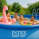 Семейный надувной бассейн Intex Easy Set 26166 + лестница, фильтр-насос, тент, подстилка, 457 x 107 см, быстрая сборка, компактное хранение, голубой - изображение 2