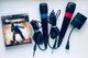 Игровой набор 2 Микрофоны для Sony PlayStation 2, Sony PlayStation 3, XBOX 360, Nintendo Wii + USB Adapters + диск Def Jam Rapstar, Б/У - изображение 1