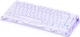 Механічна бездротова (Bluetooth + 2,4G) клавіатура з HOT SWAP GravaStar Mercury K1 80keys, УКР/АНГЛ Lavender Purple/Фіолетовий (GSK1_PL) - изображение 9