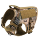 Шлейка для собак Tactical K9, металева пряжка фастекс і система MOLLE, L (77-99 см) Камуфляж (271L-CAMO) - зображення 1