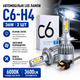 Автомобільні LED лампи 2шт C6-H4 36W Світлодіодні лампи для авто - зображення 1