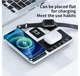 Бездротова зарядна станція R11 4 в 1 з LED-годинником для смартфона / Apple Watch / AirPods, 15W, сенсорне керування - изображение 2