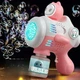 Автоматичний пістолет для мильних бульбашок Bubble Maker з підсвіткою й акумулятором для дітей - зображення 4