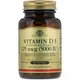 Витамин D3 холекальциферол для иммунитета Vitamin D3 Solgar 125 мкг 5000 МЕ 100 гелевых капсул - изображение 3