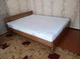 Ліжко двоспальне з масиву сосни "Strong Wood Orange" 140х200 см, посилений брус (Помаранчеве) - зображення 2