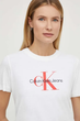 Футболка женская Calvin Klein хлопковая белая S 4255 - изображение 1